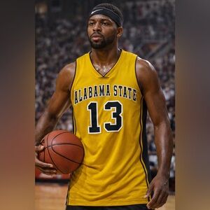 🏀Jersey Alabama State #13 – Russell Athletic (Made in USA) SIZE L NWT VTG RETRO.